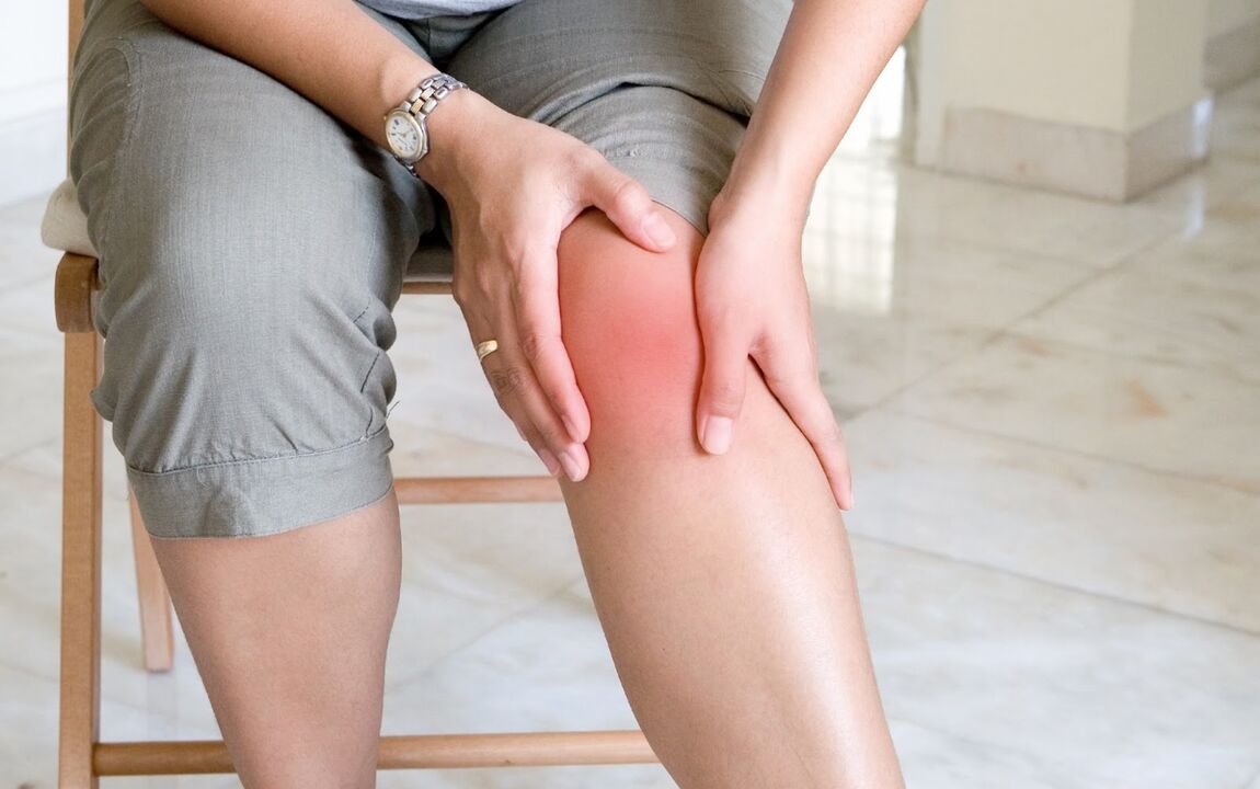 Φλεγμονή με ερυθρότητα στην άρθρωση του γόνατος - σημάδι αρθρίτιδας